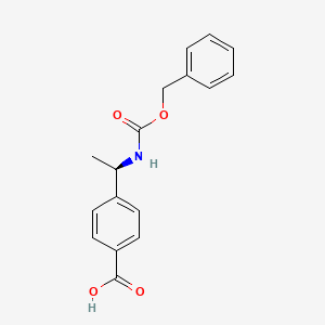 (R)-4-(1-(((Benzyloxy)carbonyl)amino)ethyl)benzoic acid - 