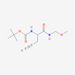 Tert-butyl (1-((methoxymethyl)amino)-1-oxopent-4-yn-2-yl)carbamate - 