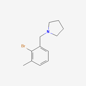 1-(2-Bromo-3-methylbenzyl)pyrrolidine - 