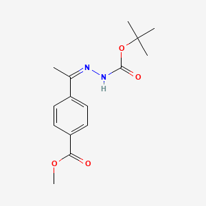 (Z)-tert-butyl 2-(1-(4-(methoxycarbonyl)phenyl)ethylidene)hydrazinecarboxylate - 