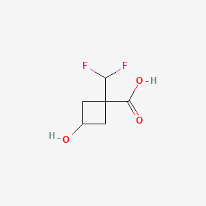 1-(Difluoromethyl)-3-hydroxycyclobutanecarboxylic acid - 