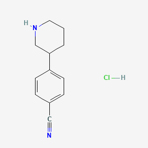 4-(Piperidin-3-YL)benzonitrile hydrochloride - 