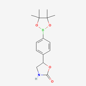 5-(4-(4,4,5,5-Tetramethyl-1,3,2-dioxaborolan-2-yl)phenyl)oxazolidin-2-one - 