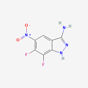 6,7-difluoro-5-nitro-1H-indazol-3-amine - 