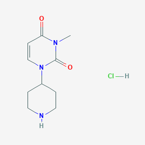 3-Methyl-1-(piperidin-4-yl)pyrimidine-2,4(1H,3H)-dione hydrochloride - 