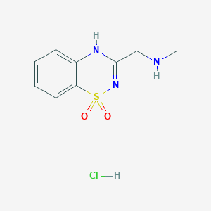 3-((Methylamino)methyl)-4H-benzo[e][1,2,4]thiadiazine 1,1-dioxide hydrochloride - 