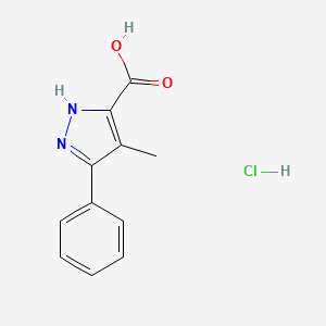 4-methyl-5-phenyl-1H-pyrazole-3-carboxylic acid hydrochloride - 