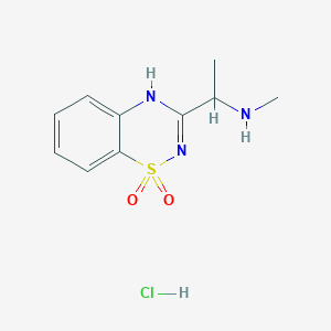 3-(1-(Methylamino)ethyl)-4H-benzo[e][1,2,4]thiadiazine 1,1-dioxide hydrochloride - 