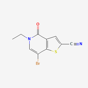 7-Bromo-5-ethyl-4-oxo-4,5-dihydrothieno[3,2-c]pyridine-2-carbonitrile - 