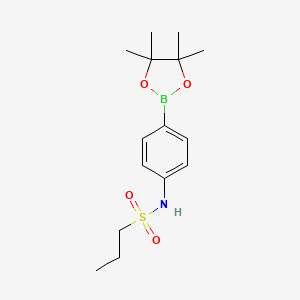 1-Propanesulfonamide, N-[4-(4,4,5,5-tetramethyl-1,3,2-dioxaborolan-2-yl)phenyl]- - 