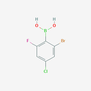 2-Bromo-6-fluoro-4-chlorophenylboronic acid - 