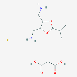 1-[5-(aminomethyl)-2-isopropyl-1,3-dioxolan-4-yl]methanamine malonic acid platinum - 