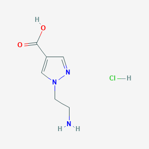 1-(2-Aminoethyl)-1H-pyrazole-4-carboxylic acid hydrochloride - 