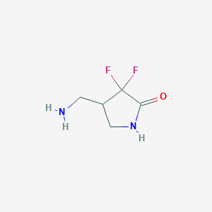 4-(Aminomethyl)-3,3-difluoropyrrolidin-2-one - 