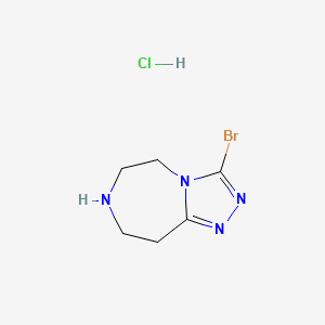 3-bromo-6,7,8,9-tetrahydro-5H-[1,2,4]triazolo[4,3-d][1,4]diazepine hydrochloride - 