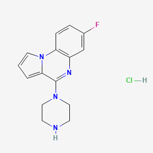 7-Fluoro-4-piperazin-1-ylpyrrolo[1,2-a]quinoxaline hydrochloride - 