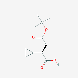 (r)-4-(Tert-butoxy)-2-cyclopropyl-4-oxobutanoic acid - 