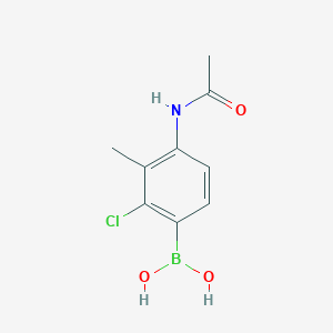 4-Acetamido-2-chloro-3-methylphenylboronic acid - 