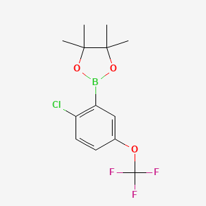 2-Chloro-5-(trifluoromethoxy)phenylboronic acid pinacol ester - 2121512-77-2