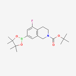 2-Boc-5-Fluoro-1,2,3,4-tetrahydro-isoquinoline-7-boronic acid pinacol ester - 