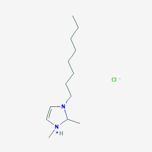 1,2-dimethyl-3-octyl-1,2-dihydroimidazol-1-ium;chloride - 