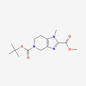 5-(tert-Butyl) 2-methyl 1-methyl-1,4,6,7-tetrahydro-5H-imidazo[4,5-c]pyridine-2,5-dicarboxylate - 