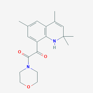 2-Morpholin-4-yl-2-oxo-1-(2,2,4,6-tetramethyl-1,2-dihydroquinolin-8-yl)ethanone - 
