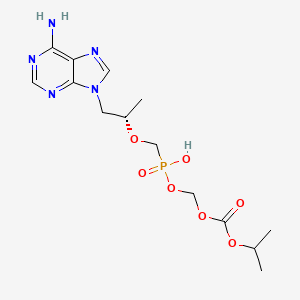 ((((((S)-1-(6-Amino-9H-purin-9-yl)propan-2-yl)oxy)methyl)(hydroxy)phosphoryl)oxy)methyl isopropyl carbonate - 
