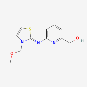 (Z)-(6-((3-(methoxymethyl)thiazol-2(3H)-ylidene)amino)pyridin-2-yl)methanol - 