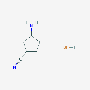 3-Aminocyclopentane-1-carbonitrile hydrobromide - 