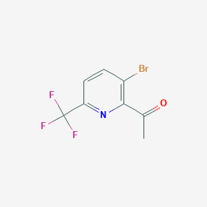 1-(3-Bromo-6-(trifluoromethyl)pyridin-2-yl)ethanone - 