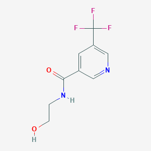 N-(2-Hydroxyethyl)-5-(trifluoromethyl)pyridine-3-carboxamide - 