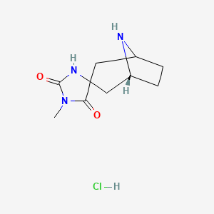 (1R)-1'-methyl-8-azaspiro[bicyclo[3.2.1]octane-3,4'-imidazolidine]-2',5'-dione hydrochloride - 