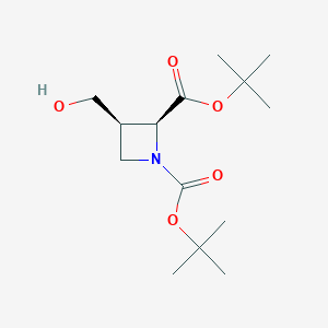 di-tert-Butyl (2S,3R)-3-(hydroxymethyl)azetidine-1,2-dicarboxylate - 
