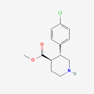 Methyl (3R,4R)-3-(4-chlorophenyl)piperidine-4-carboxylate - 