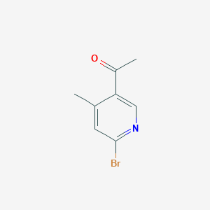 1-(6-Bromo-4-methylpyridin-3-YL)ethan-1-one - 