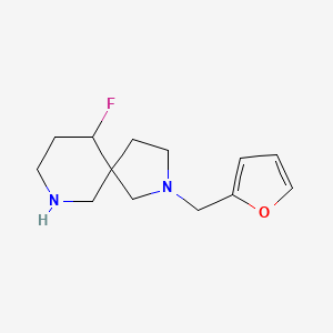 10-Fluoro-2-(furan-2-ylmethyl)-2,7-diazaspiro[4.5]decane - 