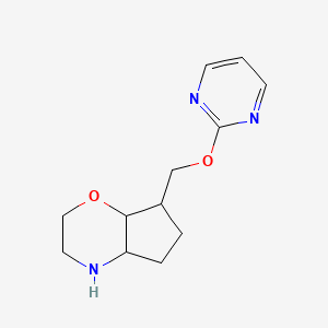 7-((Pyrimidin-2-yloxy)methyl)octahydrocyclopenta[b][1,4]oxazine - 