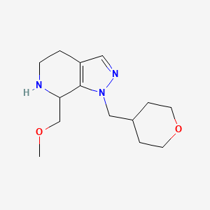 7-(Methoxymethyl)-1-((tetrahydro-2H-pyran-4-yl)methyl)-4,5,6,7-tetrahydro-1H-pyrazolo[3,4-c]pyridine - 