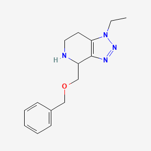4-((Benzyloxy)methyl)-1-ethyl-4,5,6,7-tetrahydro-1H-[1,2,3]triazolo[4,5-c]pyridine - 