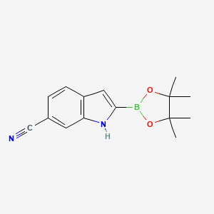 6-Cyano-1H-indole-2-boronic acid pinacol ester - 