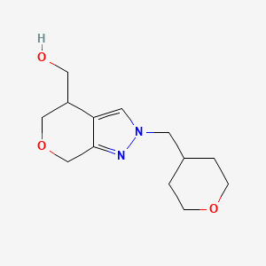(2-((Tetrahydro-2H-pyran-4-yl)methyl)-2,4,5,7-tetrahydropyrano[3,4-c]pyrazol-4-yl)methanol - 