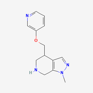 1-Methyl-4-((pyridin-3-yloxy)methyl)-4,5,6,7-tetrahydro-1H-pyrazolo[3,4-c]pyridine - 