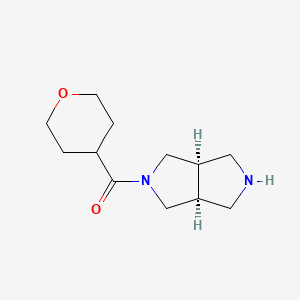 ((3AR,6aS)-hexahydropyrrolo[3,4-c]pyrrol-2(1H)-yl)(tetrahydro-2H-pyran-4-yl)methanone - 