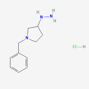 1-Benzyl-3-hydrazinylpyrrolidine hydrochloride - 