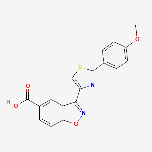 3-(2-(4-Methoxyphenyl)thiazol-4-yl)benzo[d]isoxazole-5-carboxylic acid - 