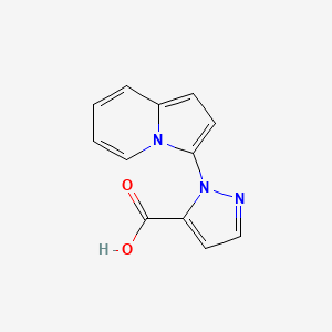1-(Indolizin-3-yl)-1H-pyrazole-5-carboxylic acid - 