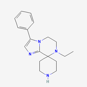 7-Ethyl-3-phenyl-6,7-dihydro-5H-spiro[imidazo[1,2-a]pyrazine-8,4'-piperidine] - 
