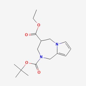 2-Tert-Butyl 4-Ethyl 4,5-Dihydro-1H-Pyrrolo[1,2-A][1,4]Diazepine-2,4(3H)-Dicarboxylate - 
