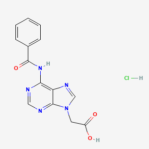 2-(6-benzamido-9H-purin-9-yl)acetic acid hydrochloride - 